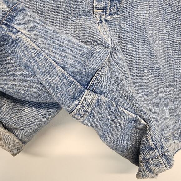 Vintage Riders High Waist Mom Shorts Size 12 30" Light Wash Denim Cotton 90s - Picture 3 of 8